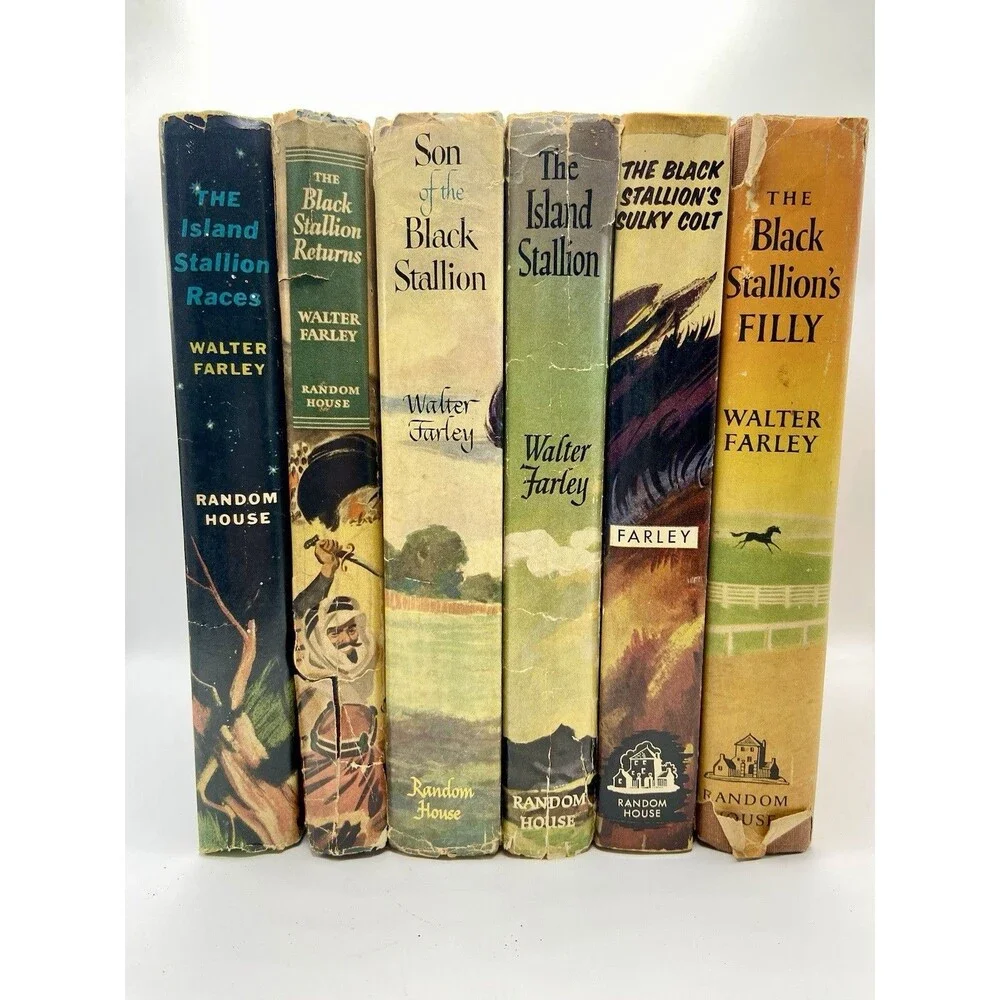 VTG Walter Farley Black Stallion/Island Stallion HC Lot Of 6 W/DJ- 2 1st Print